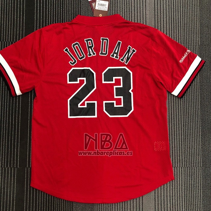 Camiseta Manga Corta Chicago Bulls Michael Jordan NO 23 Rojo2